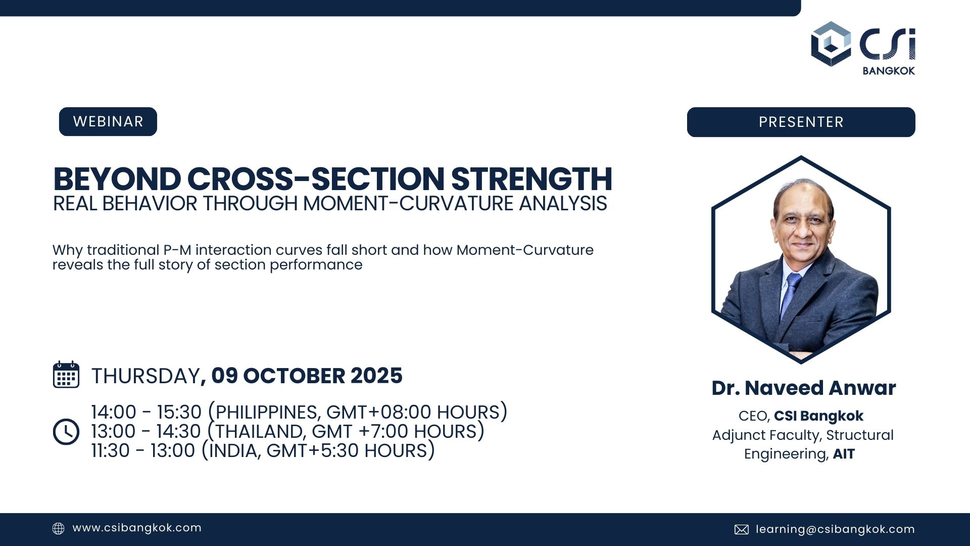 Webinar: Beyond Cross-Section Strength oct 9 2025