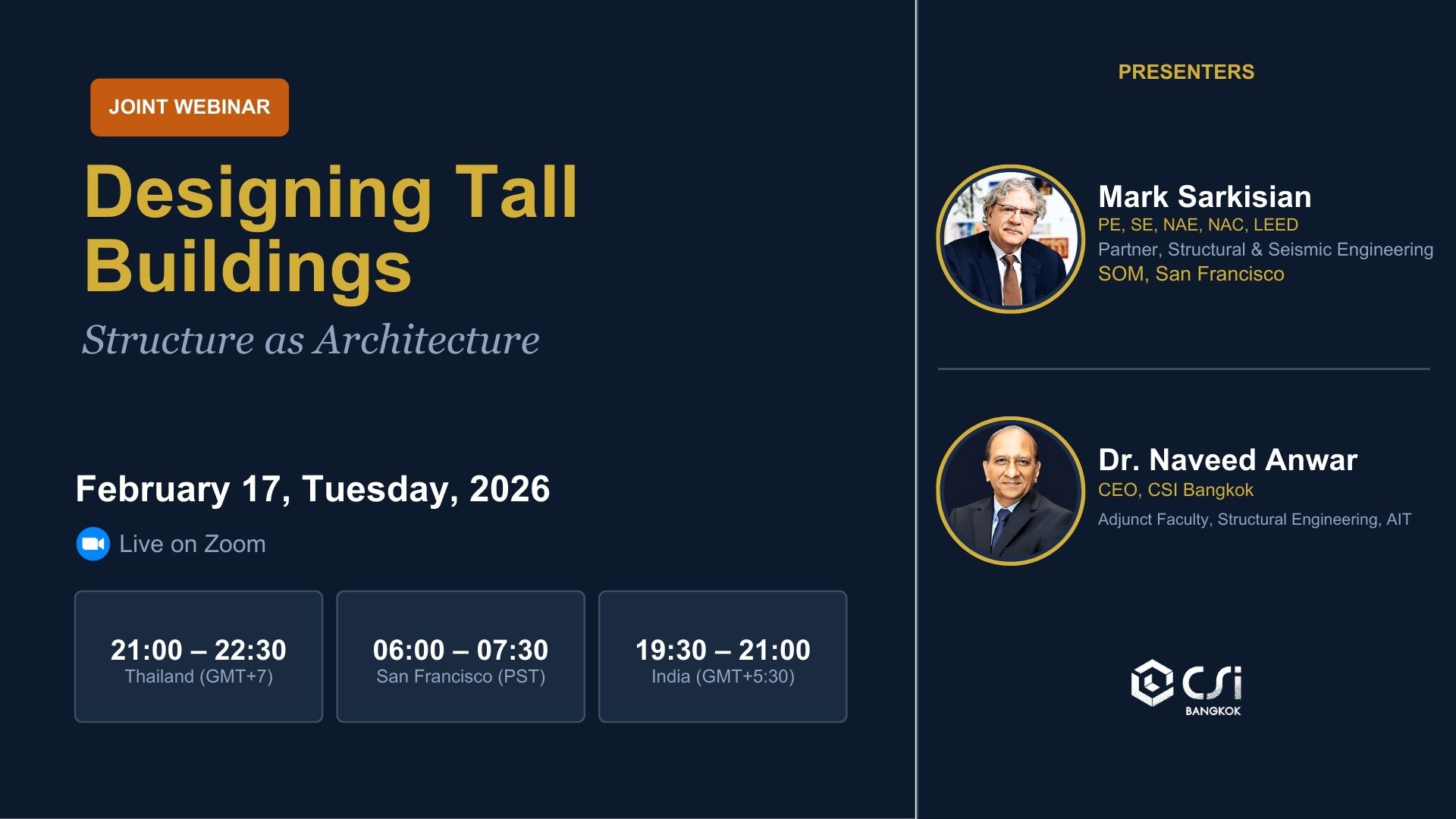 webinar - Designing Tall Buildings with Mark Sarkisian