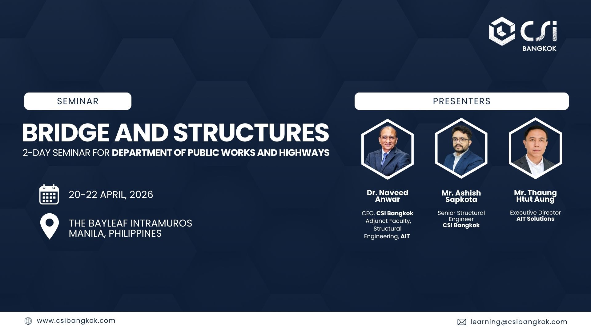 Seminar on Bridge and Structures for DPWH